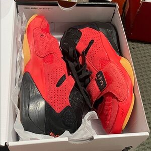 Jordan Men's Red and Black Athletic Sneakers